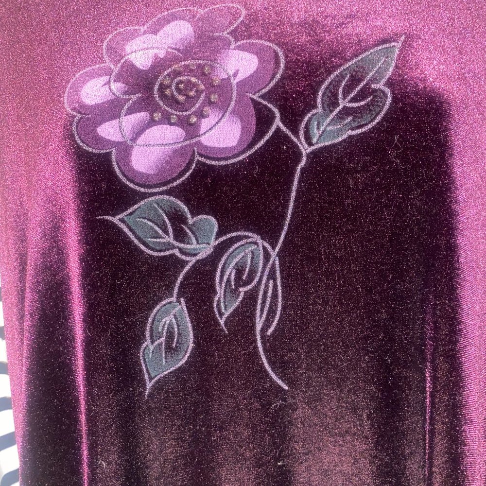 90d purple maxi dress with flower